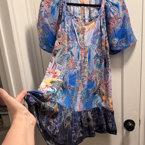 Virtuelle - Colorful Paisley bohemian Style Top or Mini Dress (18) - Picture 6 of 10
